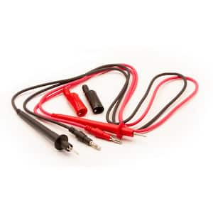 48 in. Test Leads with Insulated Screw-On Allligator Clips