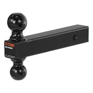 Multi-Ball Trailer Hitch Ball Mount Draw Bar (2 in. Solid Shank, 2 in. & 2-5/16 in. Black Balls)