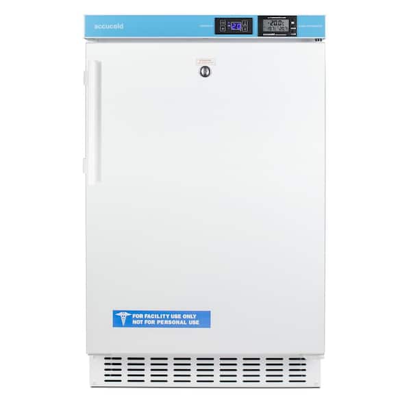 Summit Appliance 2.65 cu. ft. Vaccine Frost-Free Upright Freezer in White ADA Compliant