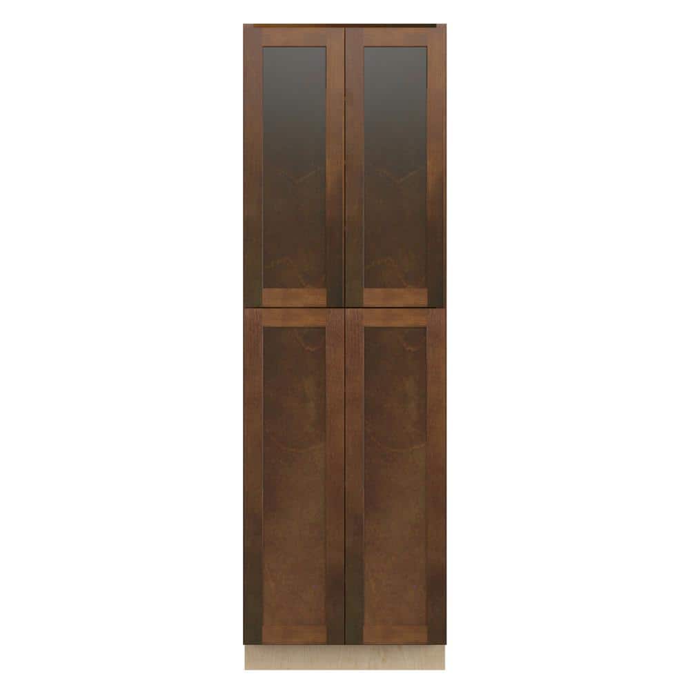 Amherst Shaker 30 in. W x 96 in. H x 24 in. D in Walnut Plywood Assembled Pantry Cabinet price history on PriceWatchPro