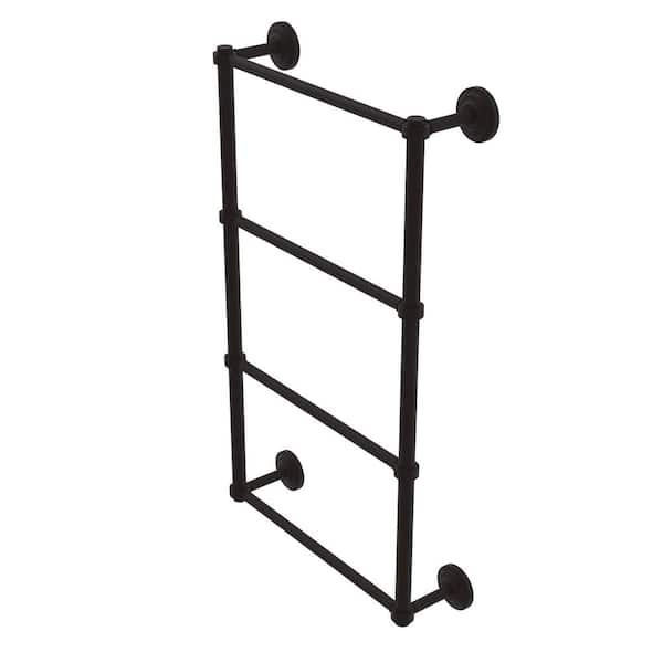 Allied Brass Que New Collection 24 in. Wall Mounted Guest Towel Holder in Antique Bronze