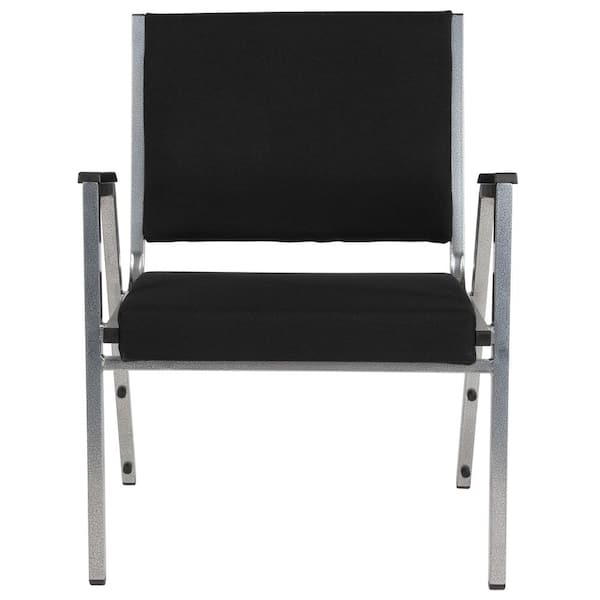 Carnegy Avenue Fabric Stackable Reception Chair in Black