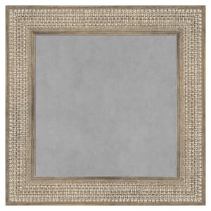 Trellis Silver 22 in. x 22 in Framed Magnetic Board