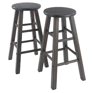 Element 24 in. Oyster Gray Counter Stools 2-Piece Set