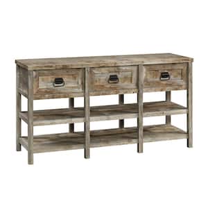 Granite Trace 59.055 in. W Rustic Cedar Rectangle Engineered Wood Entertainment Credenza