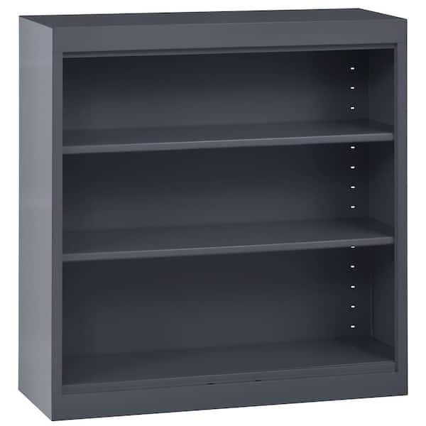 Sandusky Welded 36 in. Tall Charcoal Metal Standard Bookcase
