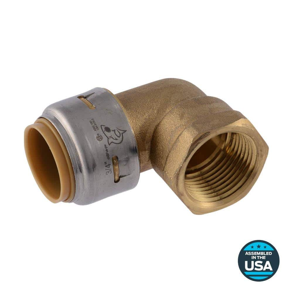 Reviews For Sharkbite Max In Push To Connect X Fip Brass Degree Elbow Fitting Pg