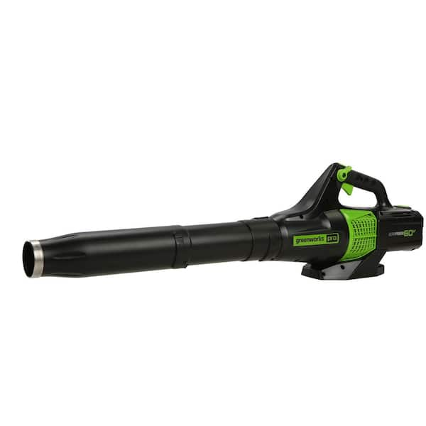 Greenworks Pro 125 Mph 450 Cfm 60 Volt Battery Cordless Handheld Leaf Blower Tool Only t The Home Depot