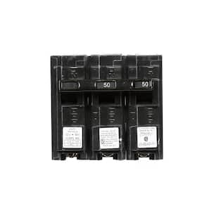 Siemens 50 Amp Double-Pole Type QP Circuit Breaker With 120-Volt Shunt ...