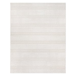 Paseo Moran Stripe Cream/Beige 6 ft. x 9 ft. Striped Indoor/Outdoor Area Rug