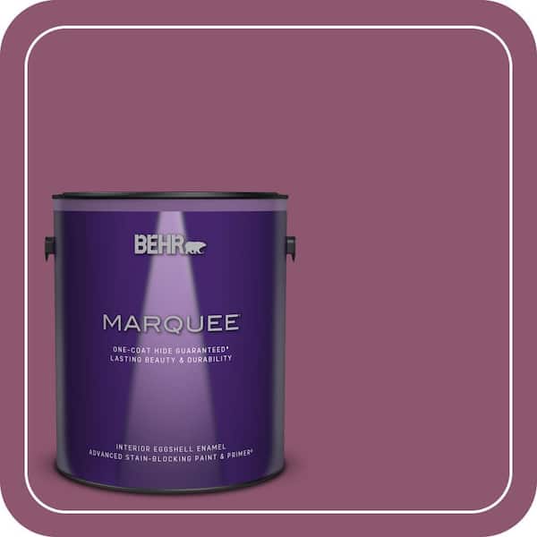 BEHR MARQUEE 1 gal. #PPU1-17 Majestic Orchid Eggshell Enamel Interior Paint & Primer