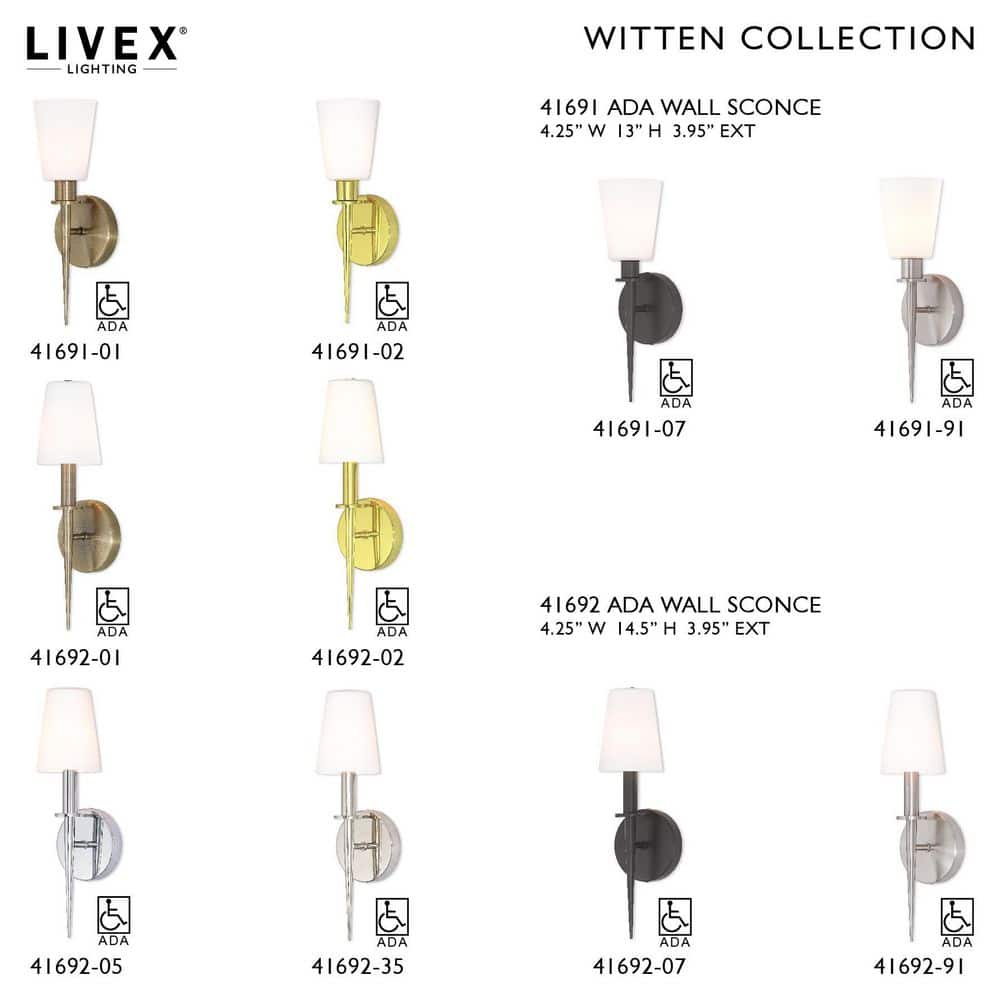 Sleek Polished Chrome Direct Wired 1-Light Sconce with Opal White Glass