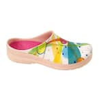 Women's Abstract Picture Clogs - Size 8