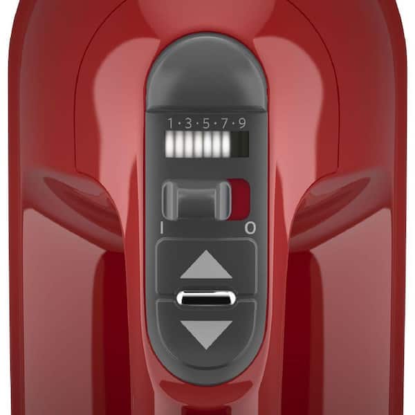 KitchenAid 5-Speed Empire Red 60-Watt Immersion Blender Pulse