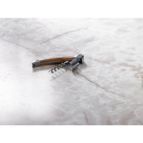 5 ft. x 12 ft. Laminate Sheet in White Onyx with Gloss Finish
