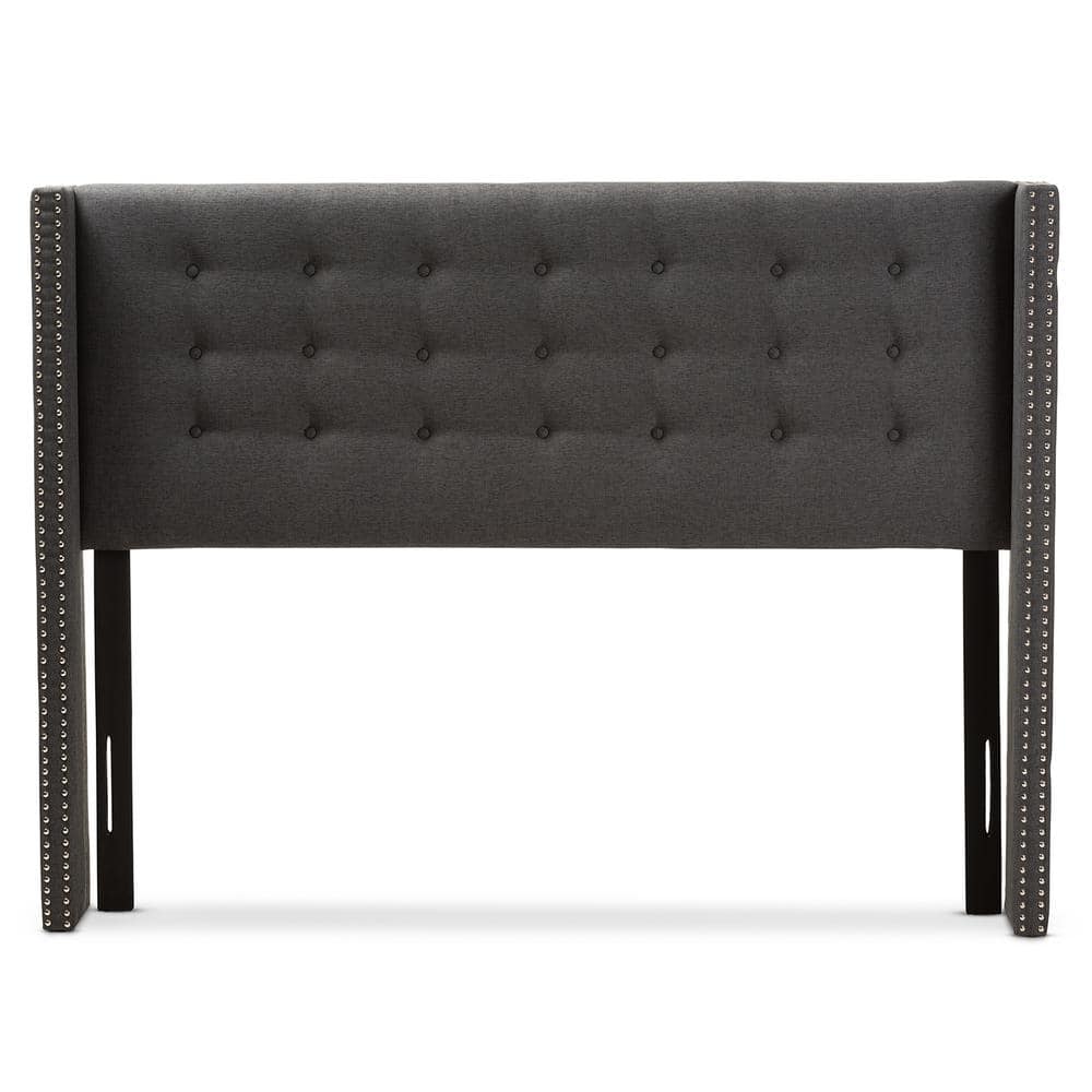 Ginaro Dark Gray Queen Headboard -  Baxton Studio, 28862-7518-HD