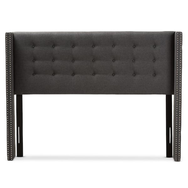Baxton Studio GinaroDark Gray King Headboard
