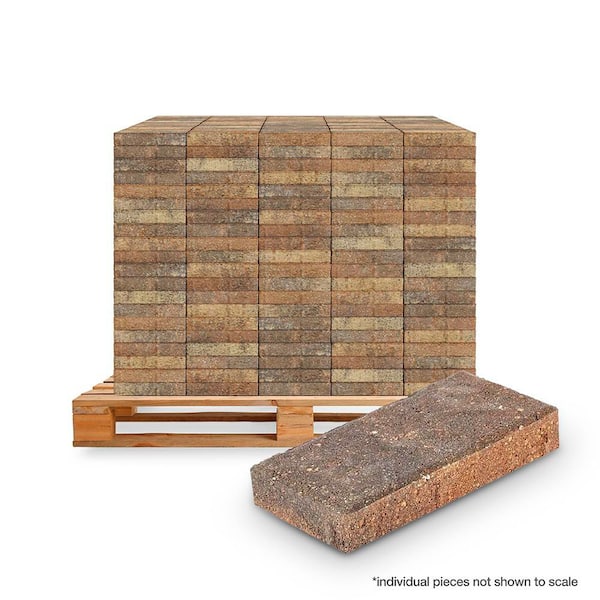 Milano Small 7.75 in. x 4 in. x 1.25 in. Amelia Blend Concrete Paver (960 Pcs. / 207 Sq. ft. / Pallet)