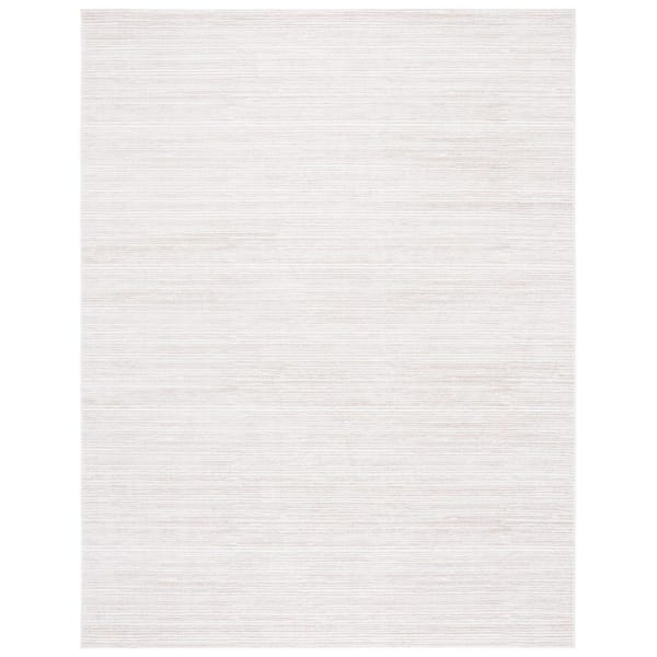 Vision 8 ft. x 10 ft. Ivory Solid Color Area Rug