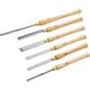 Steelex Deluxe 6-Piece HSS Lathe Chisel Set For Woodturning - High Speed Steel