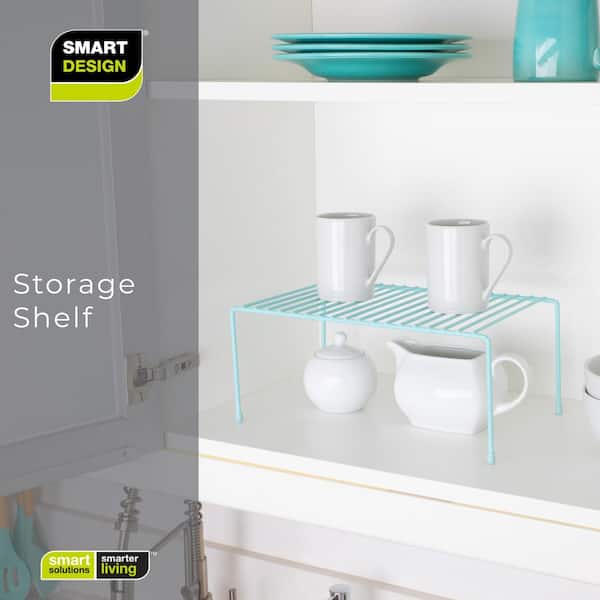 Smart Design Undershelf Storage Basket Small 12 x 5.5 in. - Light Blue  8257258A12 - The Home Depot