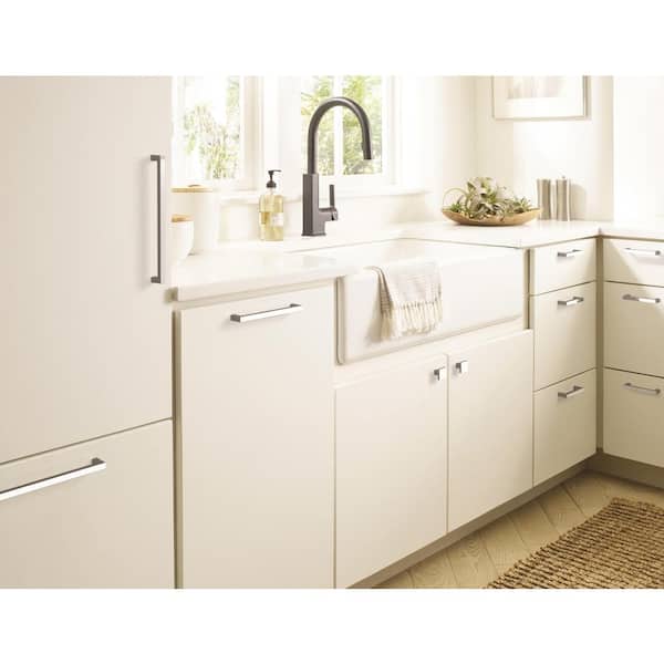 Monument 8-13/16 in. (224mm) Modern Polished Chrome Bar Cabinet Pull