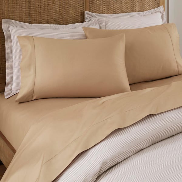 Home Decorators Collection 500 Thread Count Egyptian Cotton Sateen Ginger King Sheet Set