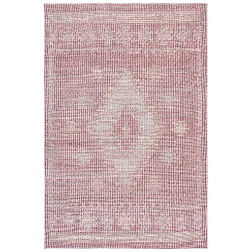 Hammock Plum/Ivory 5 ft. x 8 ft. Machine Washable Distressed Diamond Medallion Area Rug price history on PriceWatchPro