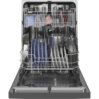 Slate GE Dishwashers Appliances The Home Depot   Fingerprint Resistant Slate Ge Built In Dishwashers Gdf645smnes E4 400 