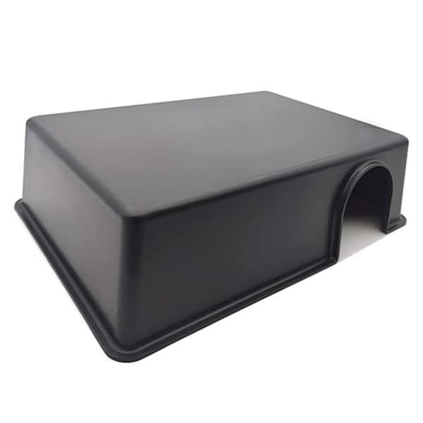Large 13 in. x 8.6 in. x 3.1 in. Plastic Rectangular Reptile Hide Durable and Easy to Clean