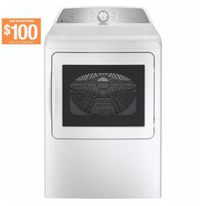 7.4 cu. ft. Smart White Electric Dryer with Sanitize Cycle and Sensor Dry, ENERGY STAR