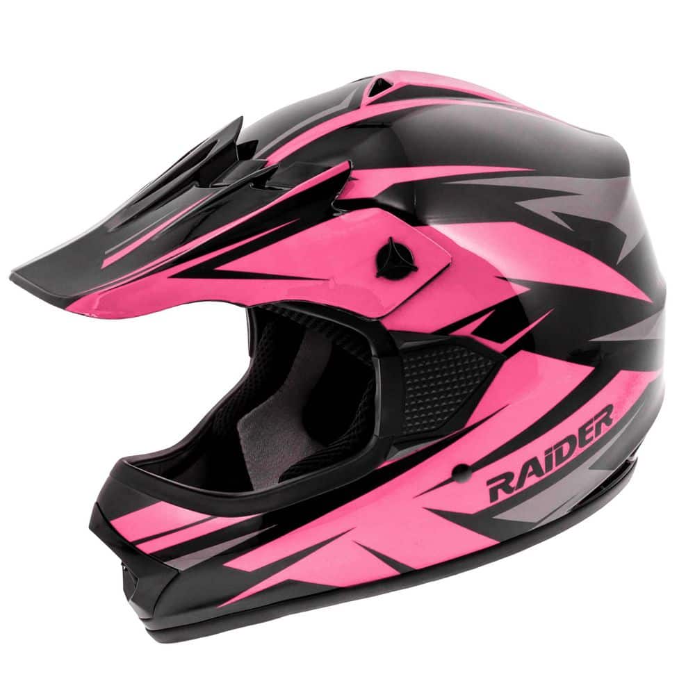 4/5までMOTORHEADRIDERS  ヘルメット RAIDER GX4 YOUTH MX HELMET PINK-YM 2181314 - The Home Depot