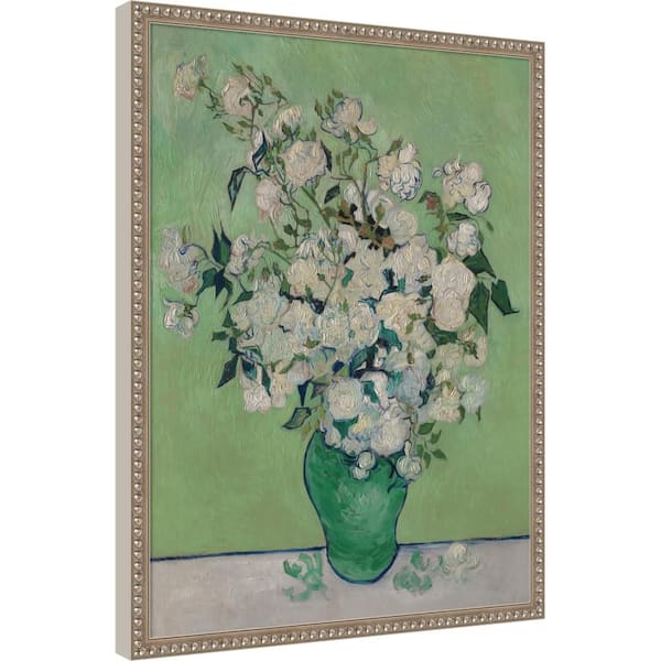Bradford "Roses 1890 Van Gogh" by Nostalgia Prints Flowers Framed Art Print 25 in. x 19 in.