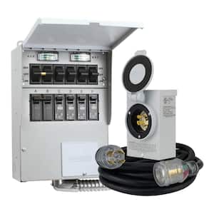 30 Amp 250-Volt 7500-Watt Non-Fuse 6-Circuit Transfer Switch Kit