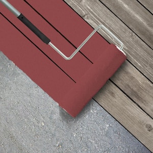 1 gal. #M150-6 Lingonberry Punch Textured Low-Lustre Enamel Interior/Exterior Porch and Patio Anti-Slip Floor Paint