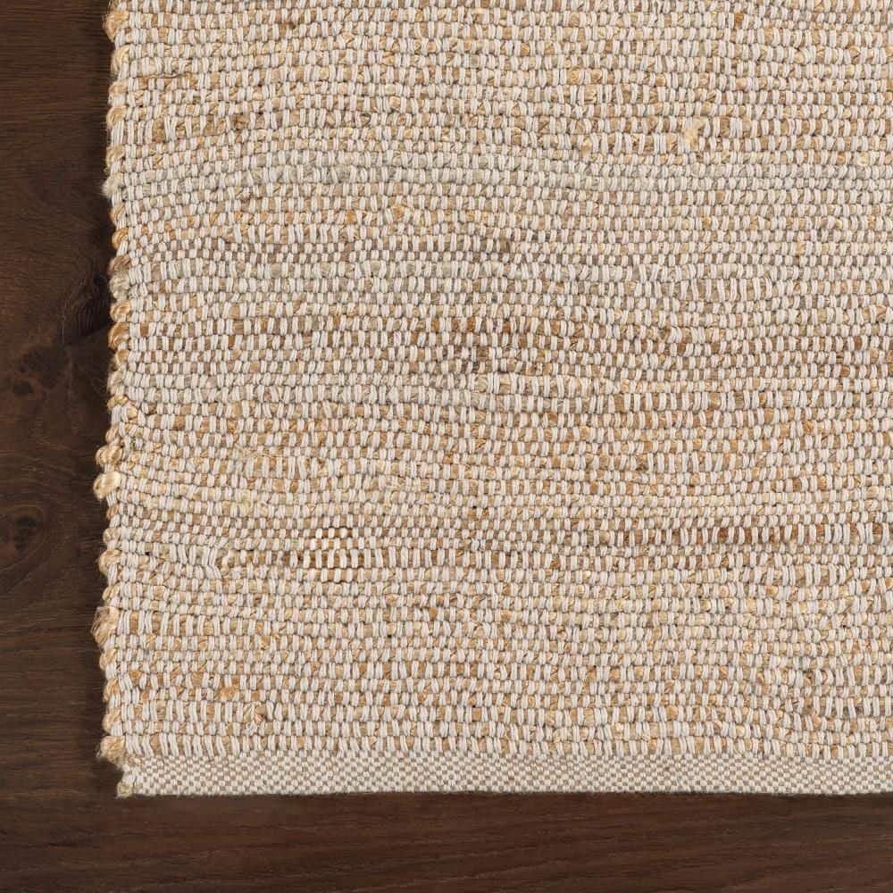 Elfriede Handwoven Jute-Cotton Blend 5x8 Natural Area Rug