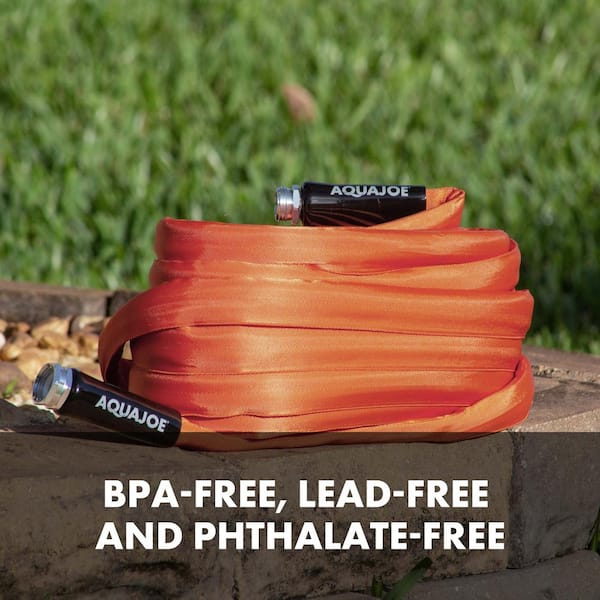 AQUA JOE 3/4 in. Dia x 75 ft. FiberJacket Contractor Grade Hose