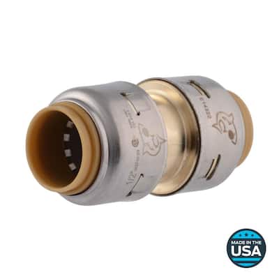 Max 1/2 in. Brass Push-to-Connect Coupling Fitting
