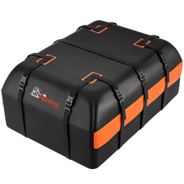 21 cu. ft. 840D PVC Car Rooftop Cargo Carrier Bag, 100% Waterproof Car Roof Bag for All Vehicle with/Without Racks
