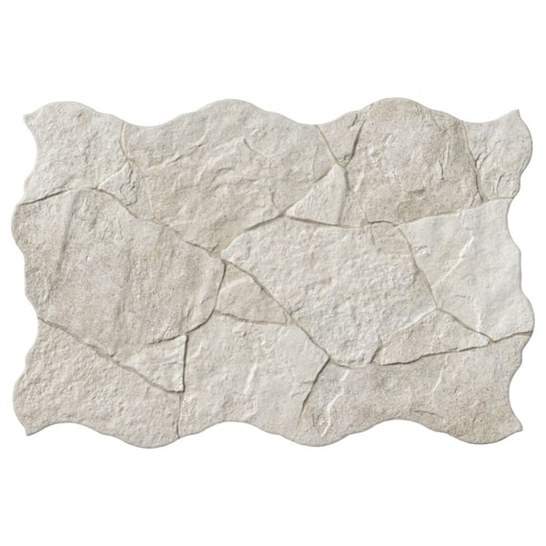 MSI Neptune White 17 in. x 26 in. Matte Porcelain Marble Look