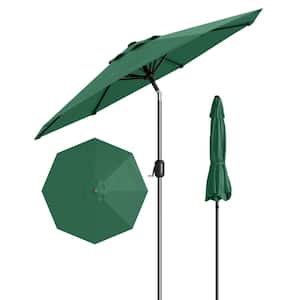 7.5 ft green bradford patio market umbrella Best Choice Products 7.5ft with Wavy Trim, UV-Fade-Resistant 210g Canopy, Crank & Tilt, Wind Vent, Heavy-Duty Frame and outdoor dining tables Better Homes & Gardens 7.5'