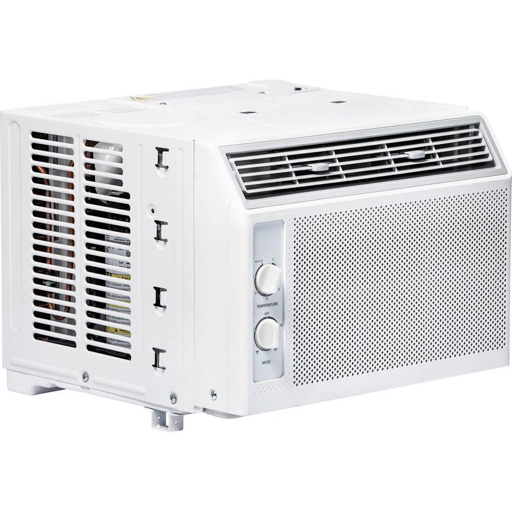 Compact White 5000 BTU Window Air Conditioner with Remote