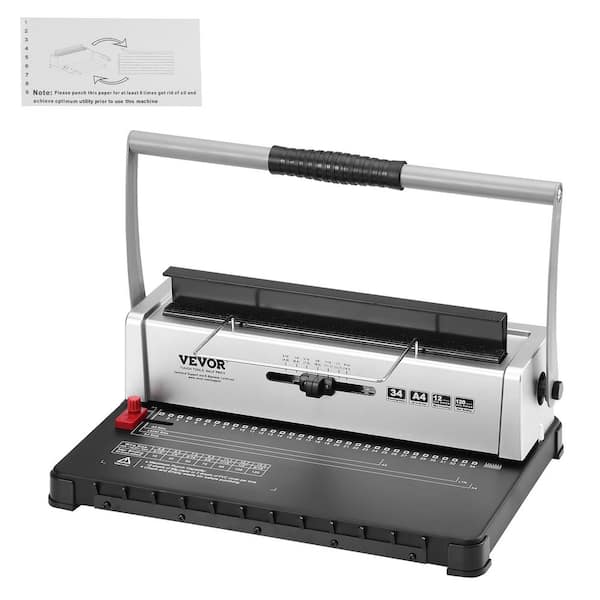 Coil Spiral Binding Machine, Refurbished No Voltage Cordless Air Powered 2 in. Crown Press Punch Stapler with Air Hose
