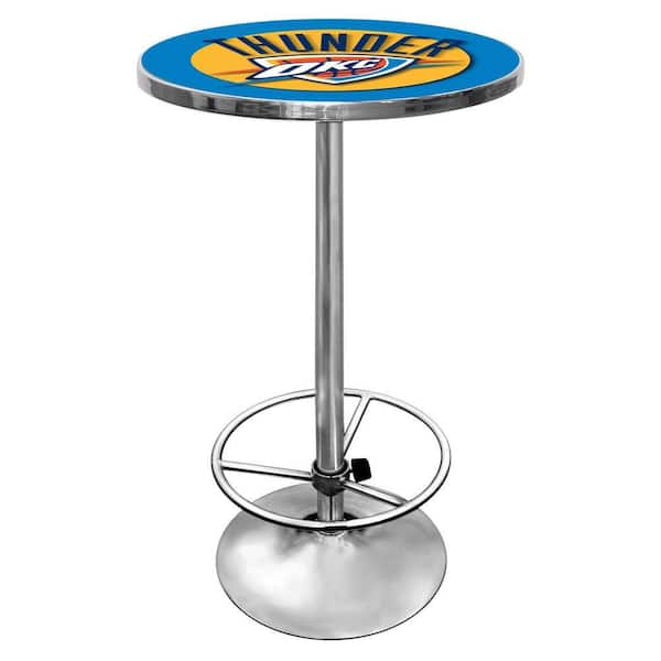 Trademark NBA Oklahoma City Thunder Chrome Pub/Bar Table