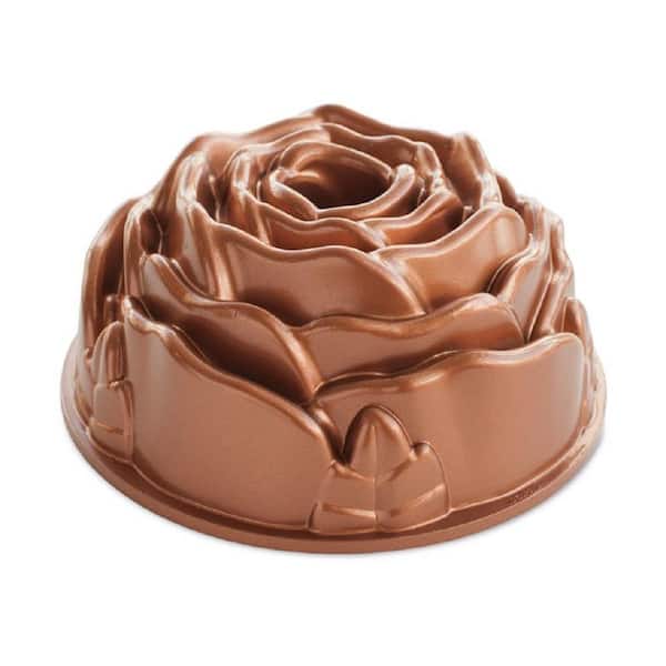 Nordic Ware Aluminum Rose Fluted Cake Pan 54148M - The Home Depot