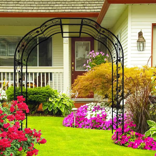 【セット】ARBOR アーバー CADENCE 24-25 カバー付 144cm 98.4 in. x 74.4 in. Metal Garden Arbor,Garden Arch Arbor,Garden