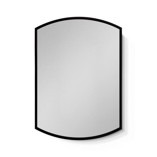 JimsMaison 16 in. W x 26 in. H Arched Aluminum Medicine Cabinet with Mirror