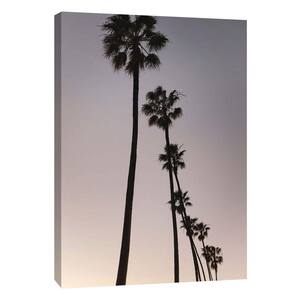 12 in. x 10 in. ''Palm Tree Silhouettes'' Printed Canvas Wall Art