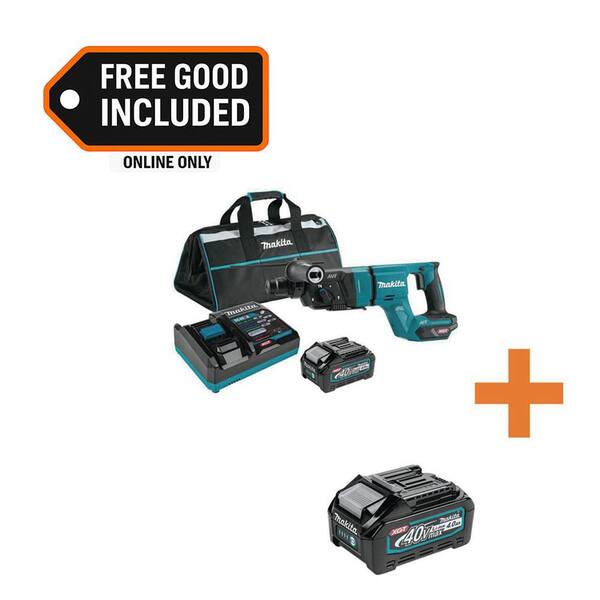 40V max XGT Brushless 1-1/8 in. Rotary Hammer (D-Handle) Kit, AFT, AWS Capable (4.0Ah) with XGT 4.0Ah Battery