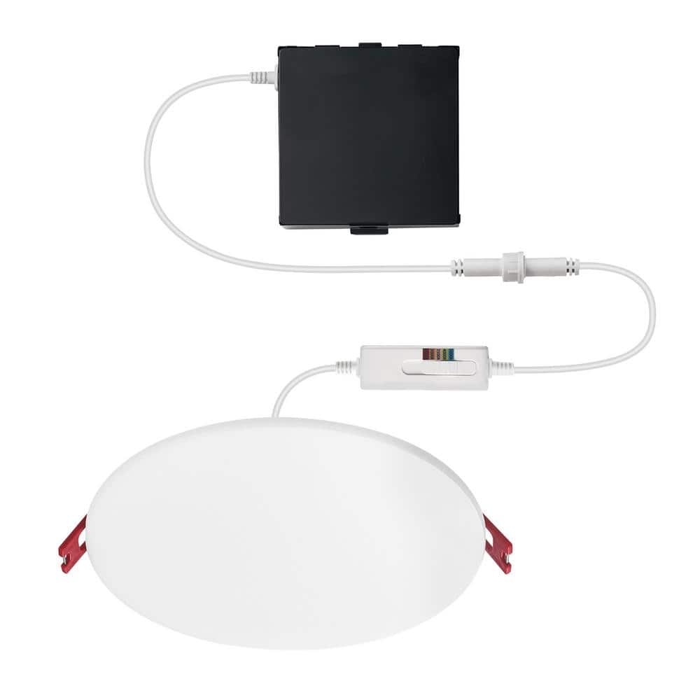 White Adjustable Color Temperature LED Recessed Light for Indoor/Outdoor Use